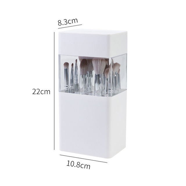 12 Holes Makeup Brush Holder Square Organizer Multi-function Rack Painting Brush Stand For Cosmetics Drying Pen Holder For Desk