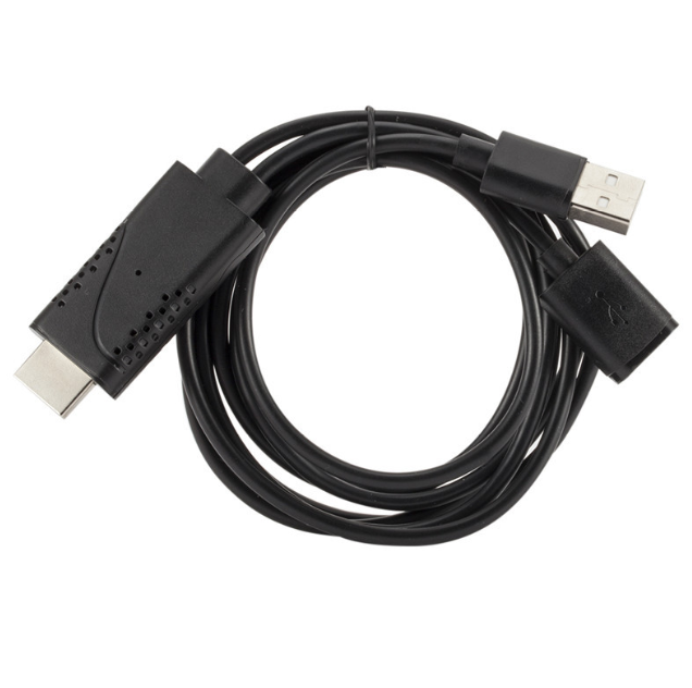 Three In One HDMI TV Audio Transfer Android forApple 2 In 1 USB Female To HDMI-compatible Male HDTV Adapter Cable HDTV Adapter Converter Support 1080P