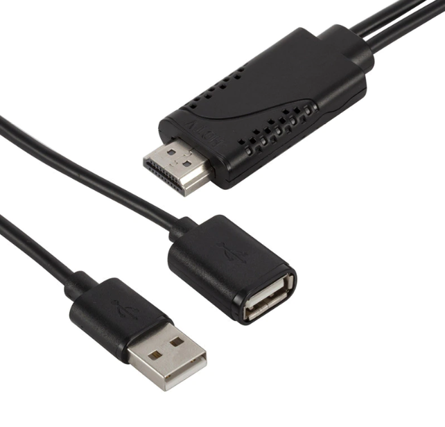 Three In One HDMI TV Audio Transfer Android forApple 2 In 1 USB Female To HDMI-compatible Male HDTV Adapter Cable HDTV Adapter Converter Support 1080P