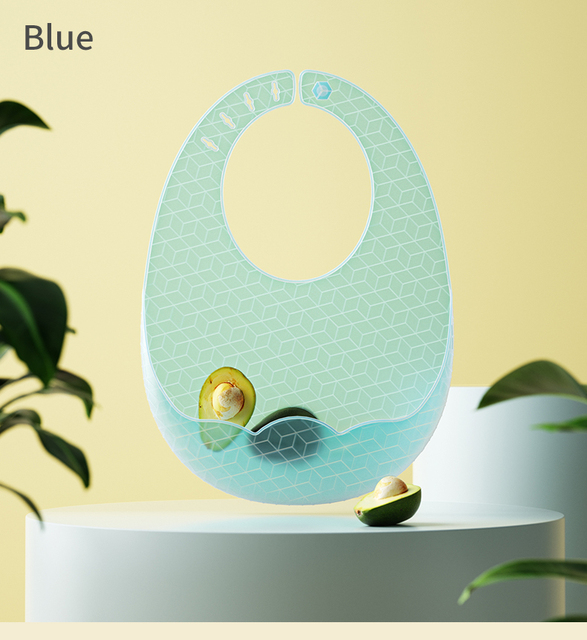 3D Waterproof Soft Baby Silicone Bibs  Adjustable Children Light Bib Baby Lunch Feeding Stuff