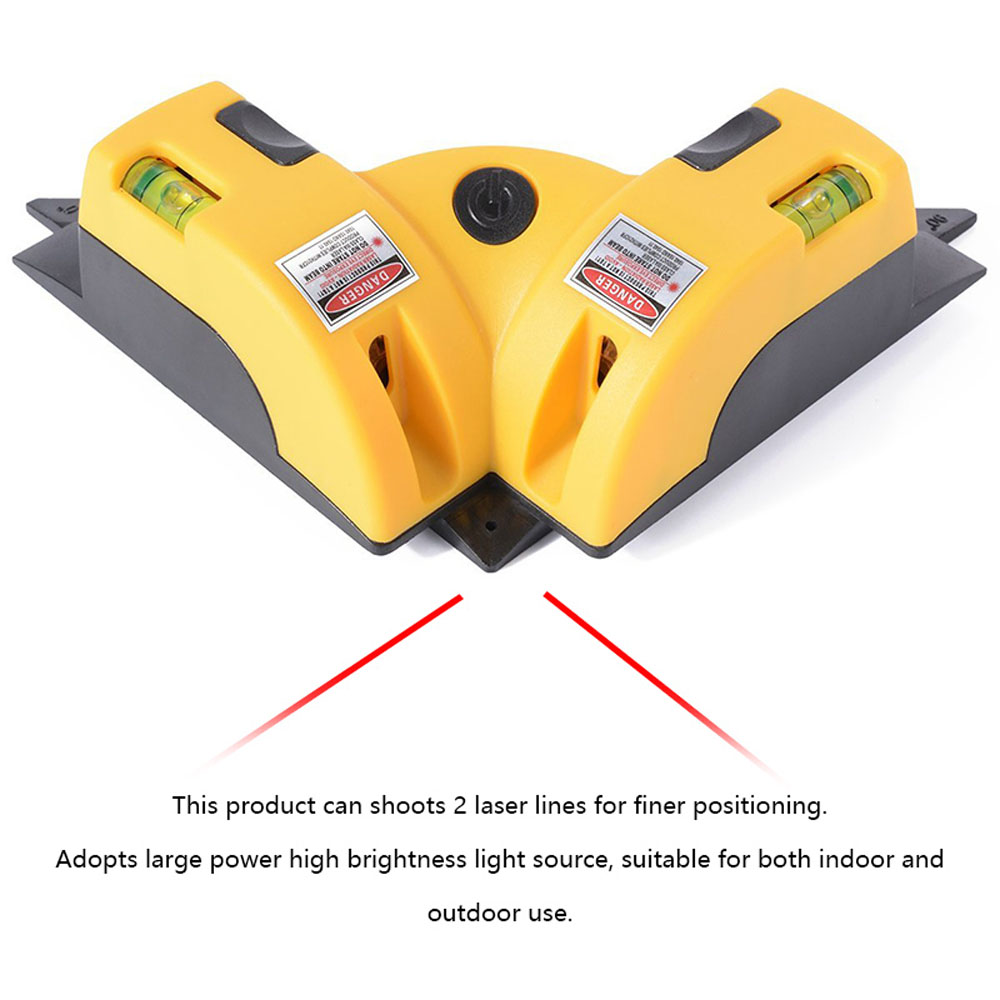 Right Angle 90 Degree Square Laser Level High Quality With Spirit Level Laser Measurement Tool Horizontal Vertical Laser Tools