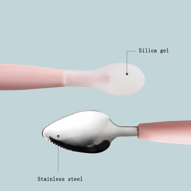 Children's Baby Tableware Baby Scraper Apple Puree Spoon Set Complementary Food Scraper Double-headed Fruit Puree Tool