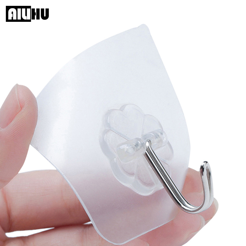 6PC Strong Wall Hooks Kitchen Strong Suction Cup Multi-purpose Wall Keys Cups Holder Tools Kitchen Gadgets Adhesive Sticker Kitchen Accessories