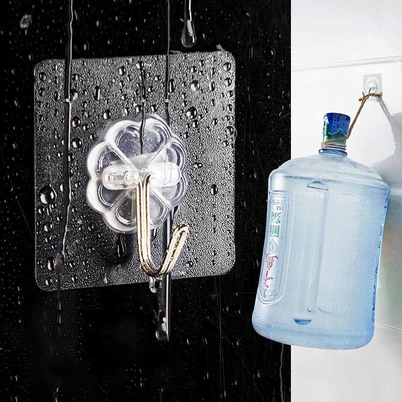 6PC Strong Wall Hooks Kitchen Strong Suction Cup Multi-purpose Wall Keys Cups Holder Tools Kitchen Gadgets Adhesive Sticker Kitchen Accessories
