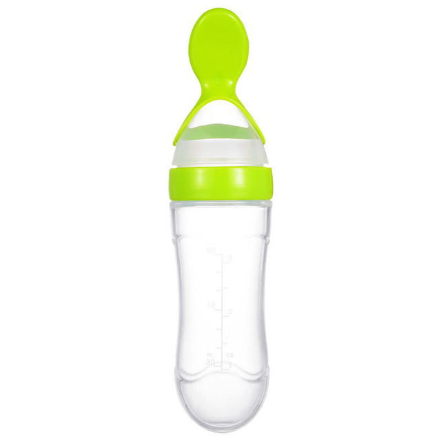 Baby Spoon Bottle Feeder Dropper Silicone Spoons for Feeding Medicine Kids Toddler Cutlery Utensils Children Accessories Newborn