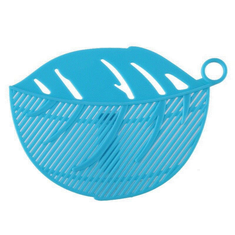 Kitchen Accessories Wash Rice Sieve Clean Cooking Tools White Durable Leaf Shape Creative Designed Rice Cleaning Clips Pink Kitchen Gadgets Green Blue Color