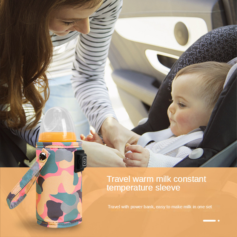 usb milk bottle insulation sleeve outdoor portable heating baby milk warmers outdoor heating milk warmers