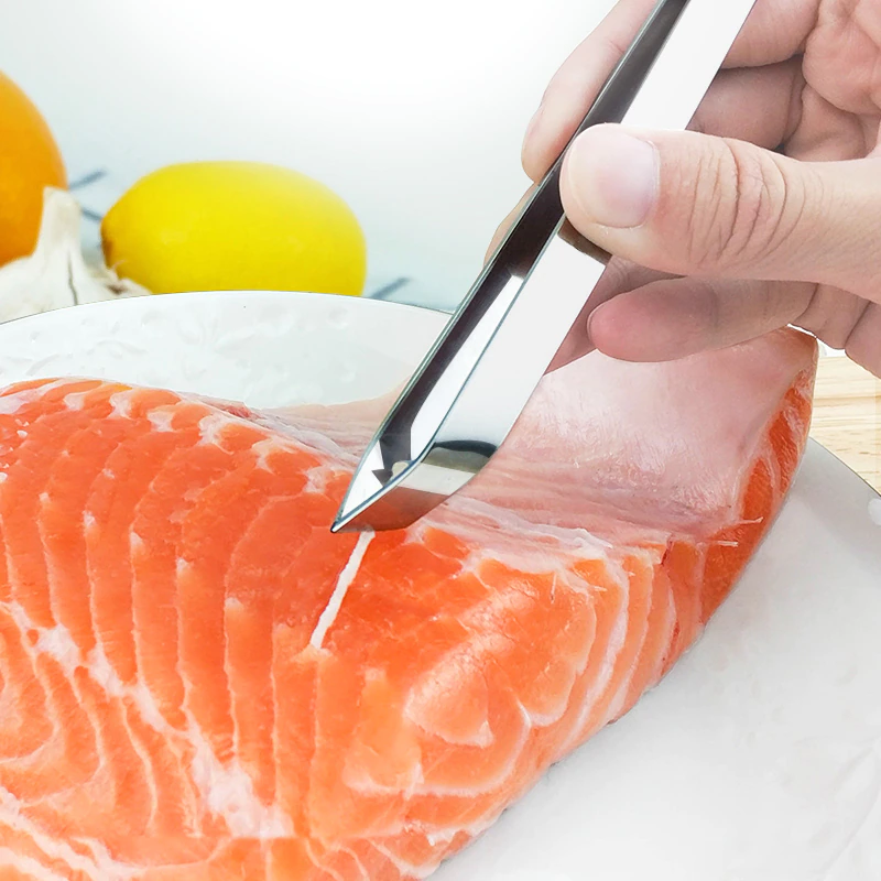 Kitchen Gadgets Stainless Steel Fish Bone Tweezers Pincer Clip Puller Remover Tongs Fish Bone Plucking Clamp Tools