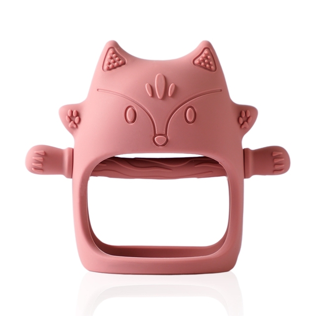 Baby Teether Chick Gloves Teether Silicone Anti-eating Hand ​Molar Stick Massage Gums Baby Anti-biting Teether Baby Accessories