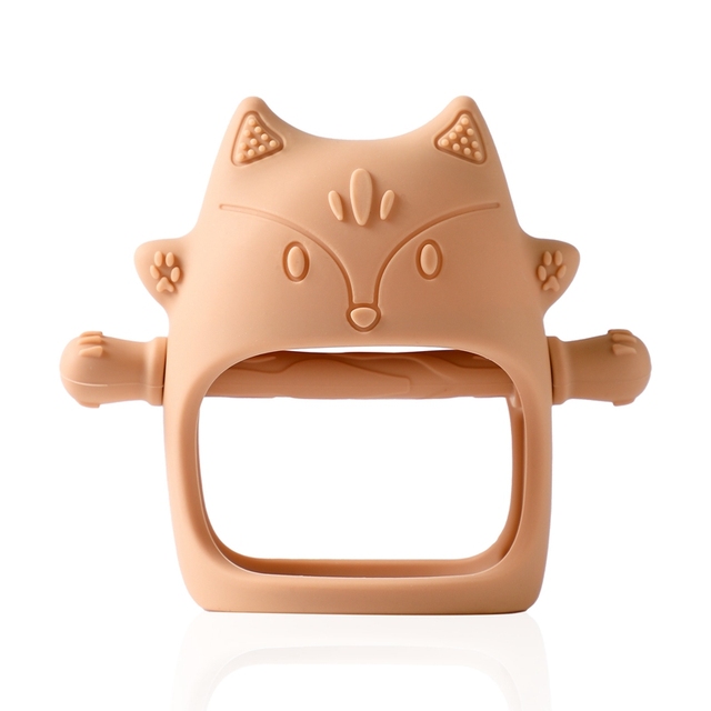 Baby Teether Chick Gloves Teether Silicone Anti-eating Hand ​Molar Stick Massage Gums Baby Anti-biting Teether Baby Accessories