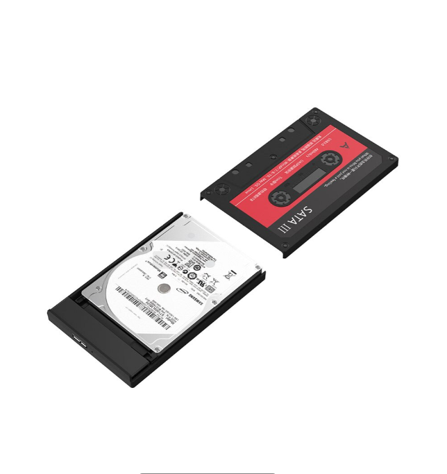 Retro SATA interface tape removable hard disk 2.5 Inch USB 3.0 HDD SSD External Hard Drive Enclosure To USB Disk Nostalgic 6Gbps Solid State Disk Hard Disk for Notebook