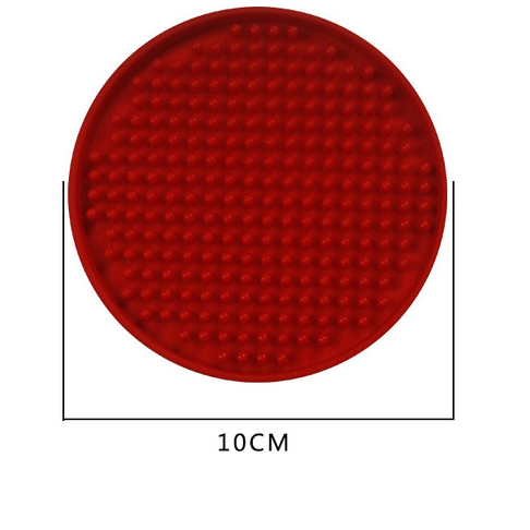 Round Rubber Silicone Dining Mat Anti-skid Heat Insulation Cup Mat Pvc Table Mat Tea Cup Coaster Bar KTV Wine Cup Mat