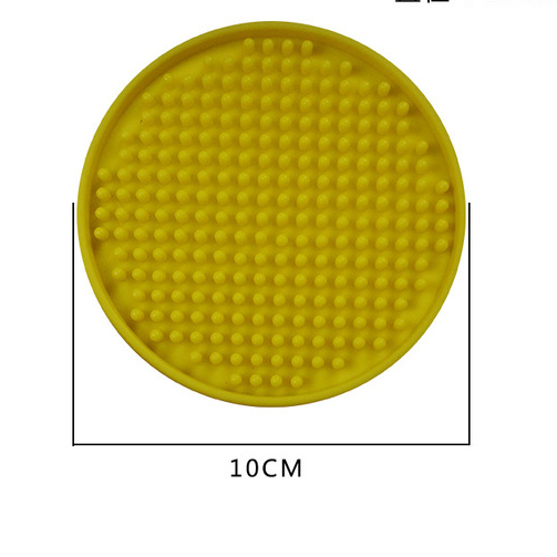 Round Rubber Silicone Dining Mat Anti-skid Heat Insulation Cup Mat Pvc Table Mat Tea Cup Coaster Bar KTV Wine Cup Mat