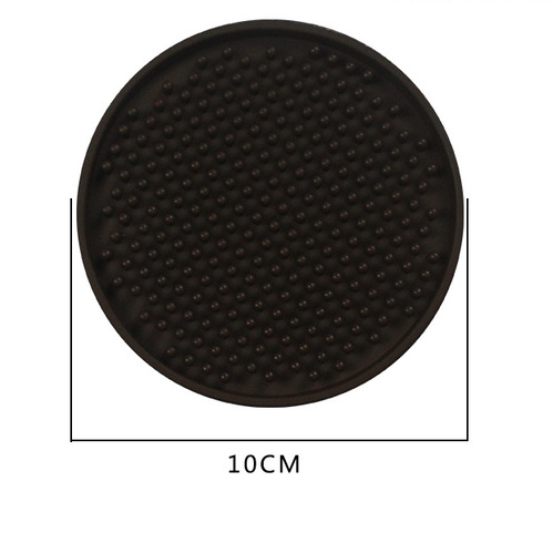 Round Rubber Silicone Dining Mat Anti-skid Heat Insulation Cup Mat Pvc Table Mat Tea Cup Coaster Bar KTV Wine Cup Mat