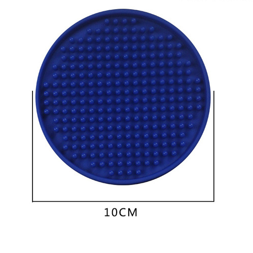 Round Rubber Silicone Dining Mat Anti-skid Heat Insulation Cup Mat Pvc Table Mat Tea Cup Coaster Bar KTV Wine Cup Mat