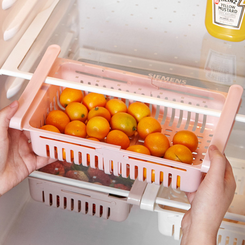 Fridge Organizer Storage Box Fruit Egg Food Storage Box Refrigerator Drawer Plastic Storage Container Shelf Kitchen Accessories