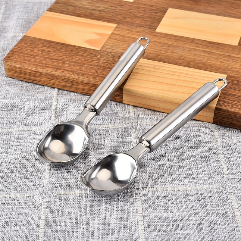 Ice Cream Scoops Stacks Stainless Steel Ice Cream Digger Non-Stick Fruit Ice Ball Maker Watermelon Ice Cream Spoon Tool