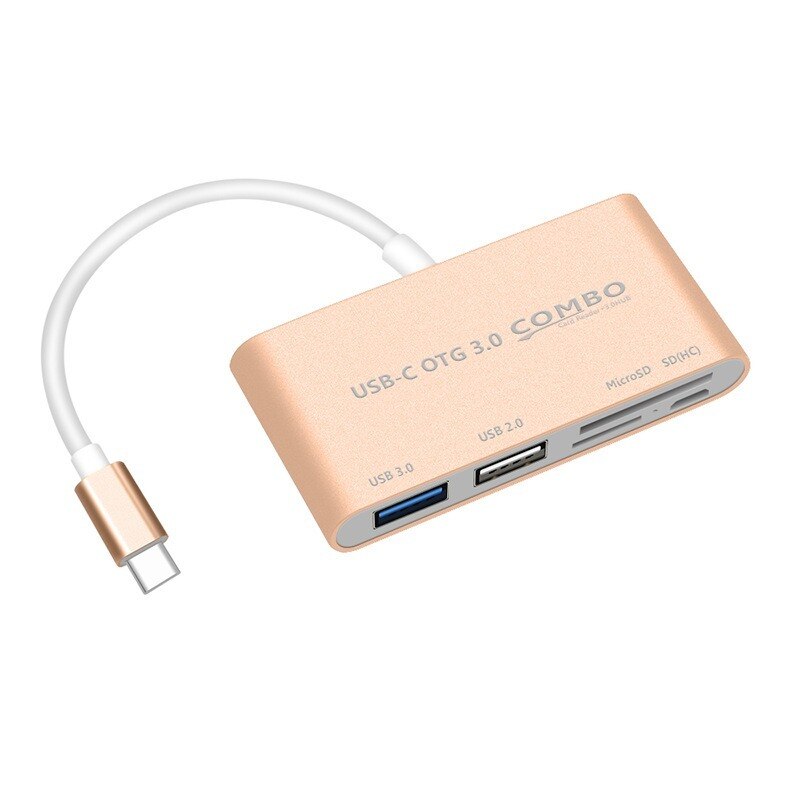 USB C HUB To Dual Card Reader Adapter Type C To HDMI RJ45 Ethernet for Macbook Pro USB-c Type-c Five in one Splitter Multi Combo