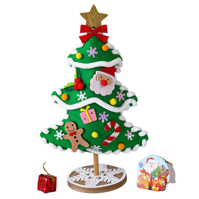 Christmas Tree DIY Material Package Handmade Christmas Gifts Puzzle Christmas Toys
