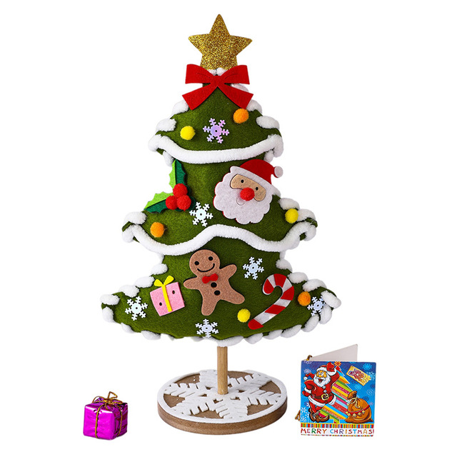 Christmas Tree DIY Material Package Handmade Christmas Gifts Puzzle Christmas Toys