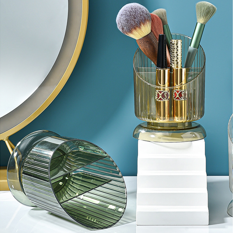 Cosmetics Makeup Brushes Storage Box Transparent Storage Cylinder Storage Eyebrow Pencil Lipstick Brush Pen Holder Organizer