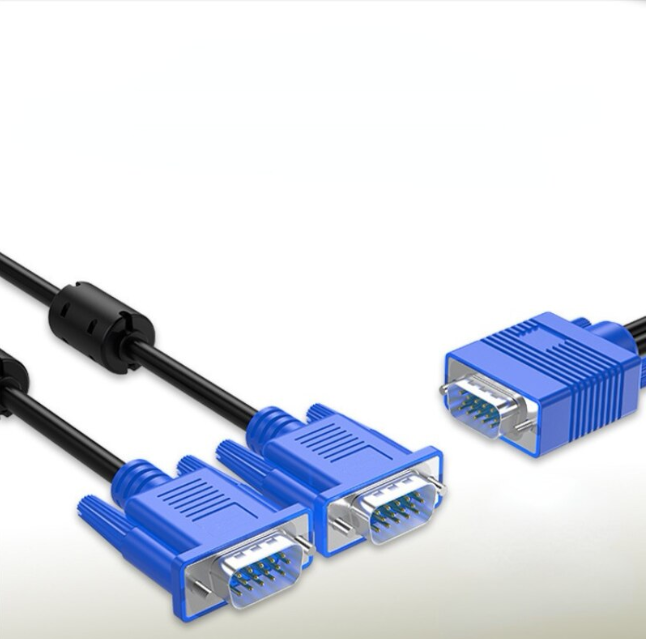 One minute two computer synchronous projector connecting cable VGA Splitter One Point Two Computer Synchronization Projector Cable HD Video Extender TV Vga Cable