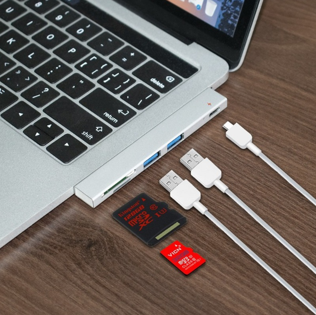 Docking Station Converter Tebe USB-C HUB Type-c To 4K HDMI Compatible VGA SD/TF Card Reader 3*USB3.0 PD Fast Full Adapter Multif Type-c Docking Station