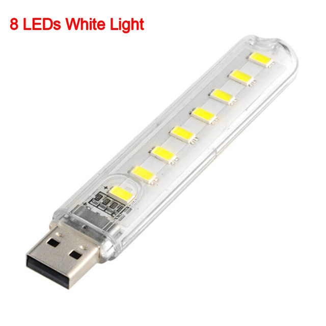 Mini Portable USB LED Book Light DC5V Ultra Bright Reading Book Lamp 3LEDs/8LEDs Lights For Power Bank PC Laptop Notebook