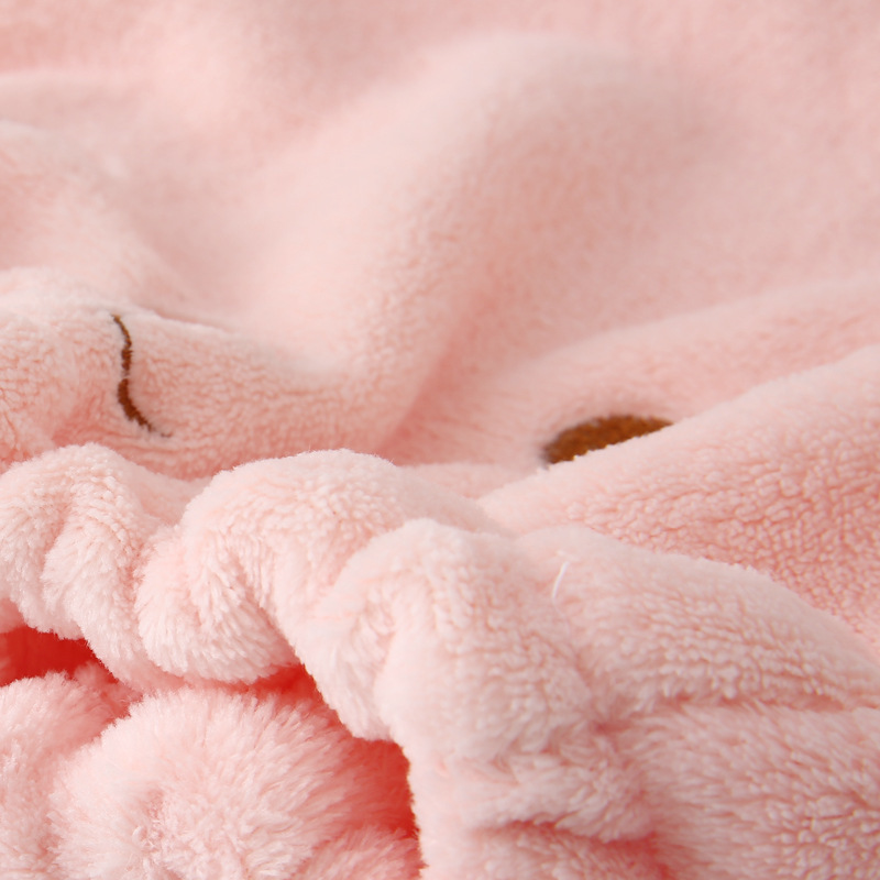 Lovely Cat Girl's Hair Drying Cap Towel Microfiber Quickly Dry Hair Shower Hat Wrapped Towels Bathing Cap Bathroom Accessories
