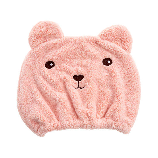 Lovely Cat Girl's Hair Drying Cap Towel Microfiber Quickly Dry Hair Shower Hat Wrapped Towels Bathing Cap Bathroom Accessories