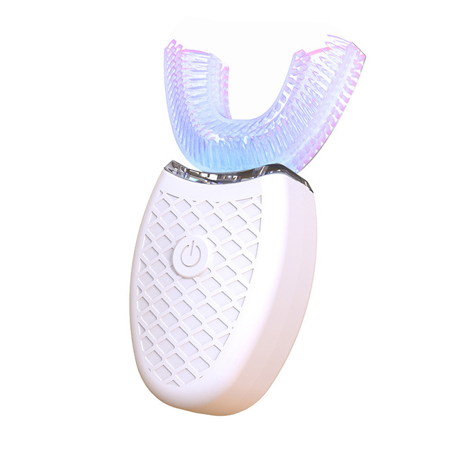 U-Type Toothbrush 360 Degrees Intelligent Silicon Head Sonic Electric Toothbrush Automatic USB Charge Waterproof Teeth Whitening