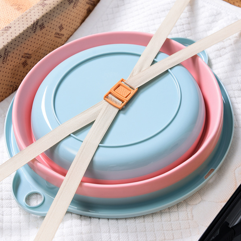 Portable Foldable Plastic Washbasin For Household Baby Small Basin Portable Travel Folding Laundry Tub Household Supplies