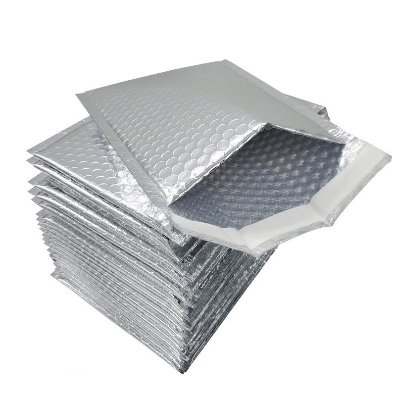 10pcs/lot Rose Gold/Silver/Purple/Blue Packaging Shipping Bubble Mailer Plastic Padded Envelopes Gift Bag Mailing Envelope Bag