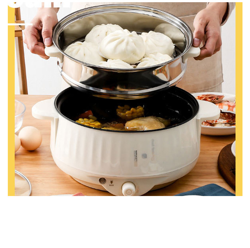 Electric Cooker 1.7L Small Rice Cooker 1-2 People Multicooker Household Non-stick Hot Pot Electric Steamer Cooking Appliances