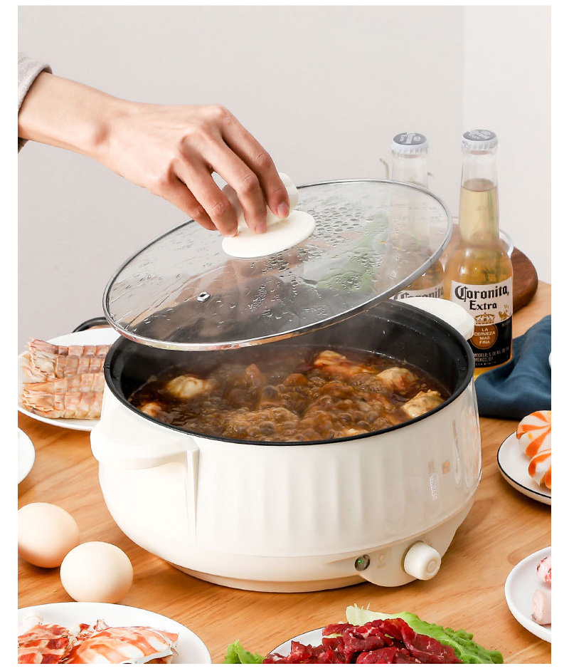 Electric Cooker 1.7L Small Rice Cooker 1-2 People Multicooker Household Non-stick Hot Pot Electric Steamer Cooking Appliances