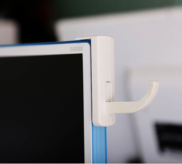 Simple Headset Hook 1pc earphone holder Headphone Headset Hanger Holder Hook w/ Tape Sticker for Desk PC Display Monitor headphone accessories