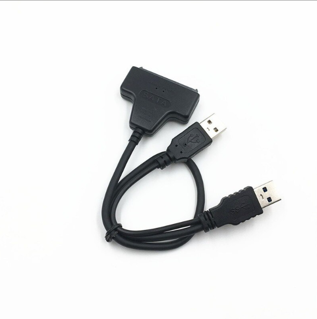 SATA hard disk cable USB3.0 to SATA 22Pin 7+15 Pin Adapter Cable for 2.5 inch HDD Hard Disk External Power Hard Disk Drive Converter