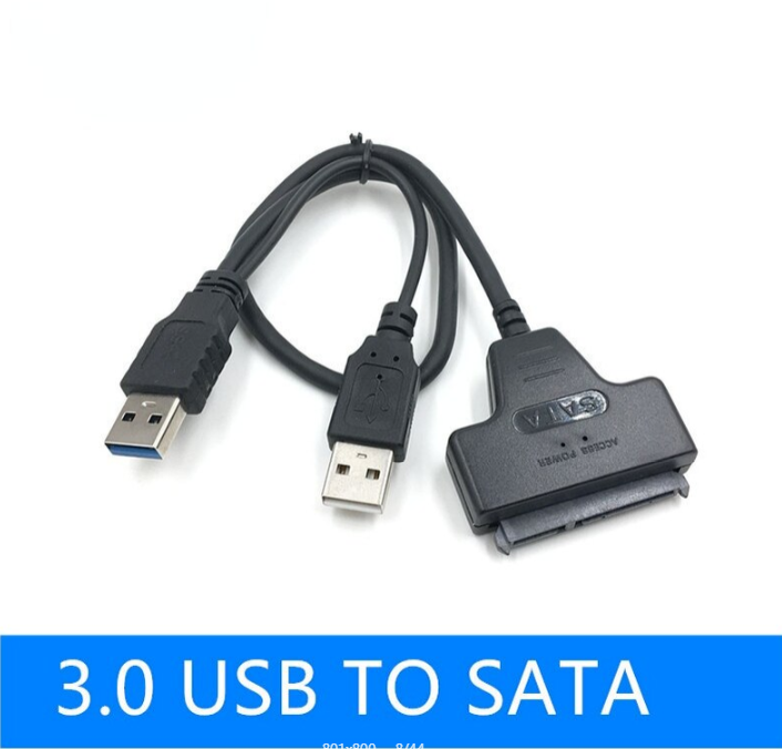 SATA hard disk cable USB3.0 to SATA 22Pin 7+15 Pin Adapter Cable for 2.5 inch HDD Hard Disk External Power Hard Disk Drive Converter