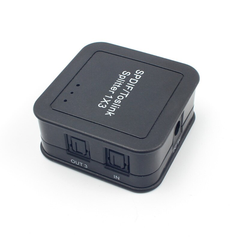 Optical Fiber Distributor Splitter SPDIF 1in3out 1X3 Optical Fiber SplitterDigital Optical Fiber Audio Splitter with One Input and Three Output
