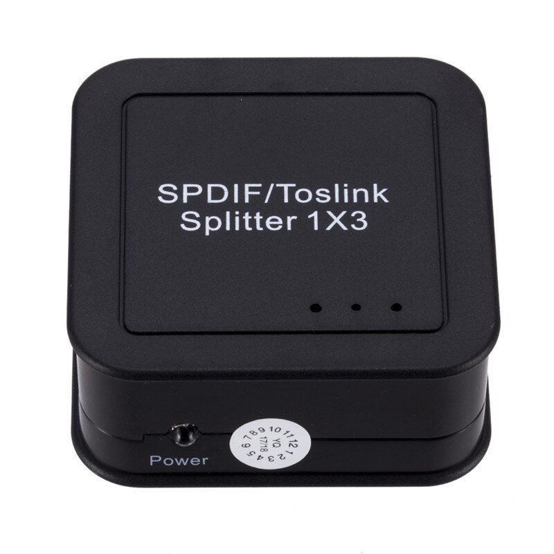 Optical Fiber Distributor Splitter SPDIF 1in3out 1X3 Optical Fiber SplitterDigital Optical Fiber Audio Splitter with One Input and Three Output