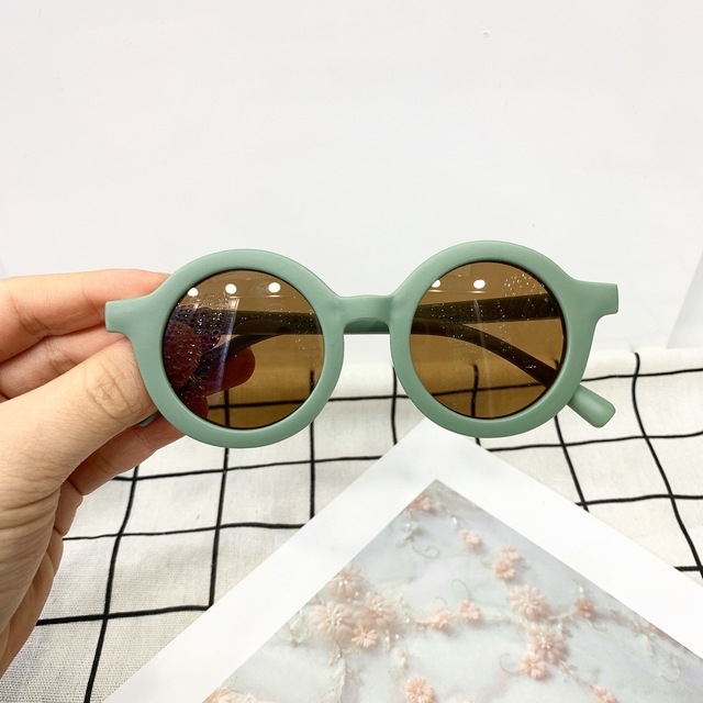 Cute Round Sun Glasses Kids Sunglasses UV400 Protection Outdoor Ultraviolet-proof Girls Boys Glasses Eyeglass
