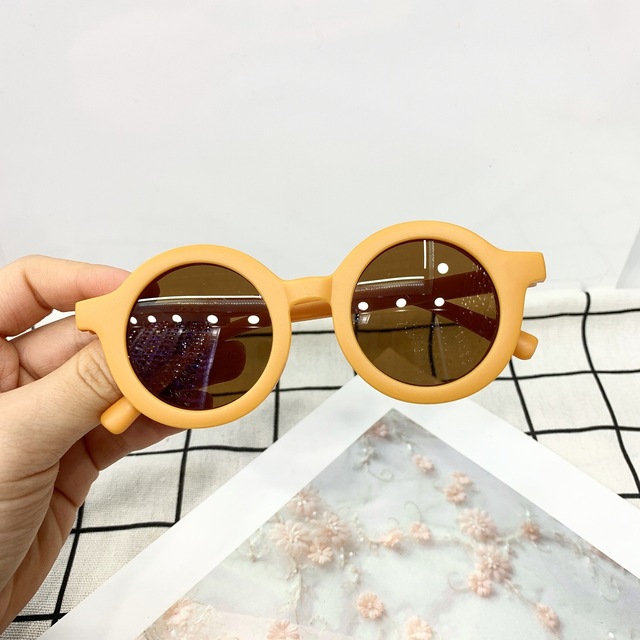 Cute Round Sun Glasses Kids Sunglasses UV400 Protection Outdoor Ultraviolet-proof Girls Boys Glasses Eyeglass