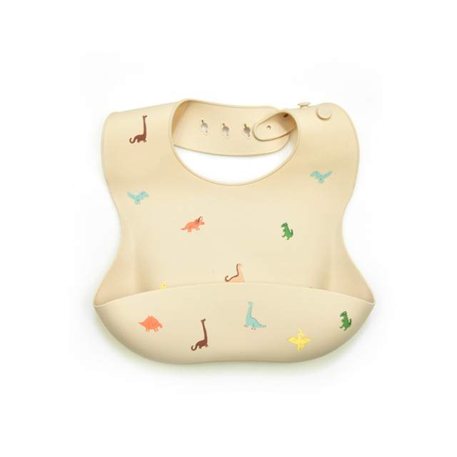 Baby Silicone Bib Waterproof Infant Bibs Fashionable Newborn Feeding Cloth Toddle Bibs Adjustable Saliva Towel For Boys Girls