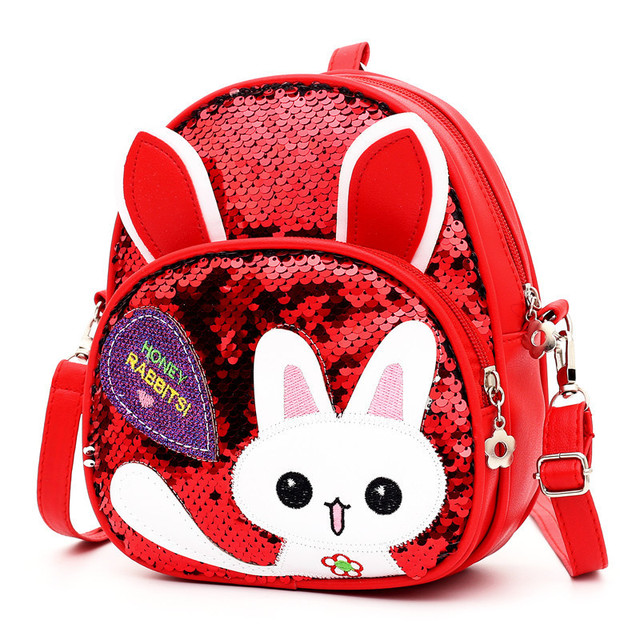 NEW Baby Accessories Bling Bling Lovely Kids Baby Backpack 3D Cartoon Bag Children Girls Cat Sequins School Bag