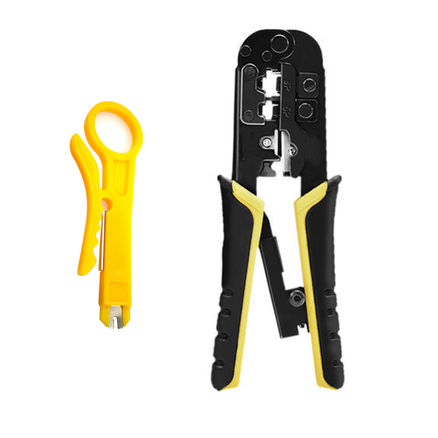 3 in 1 RJ45 Crimping Tool RJ45 Network Cutting Tools 8P RJ45 Crimper Cutter Stripper Plier for Modular RJ12 RJ11 Crimp Crimper
