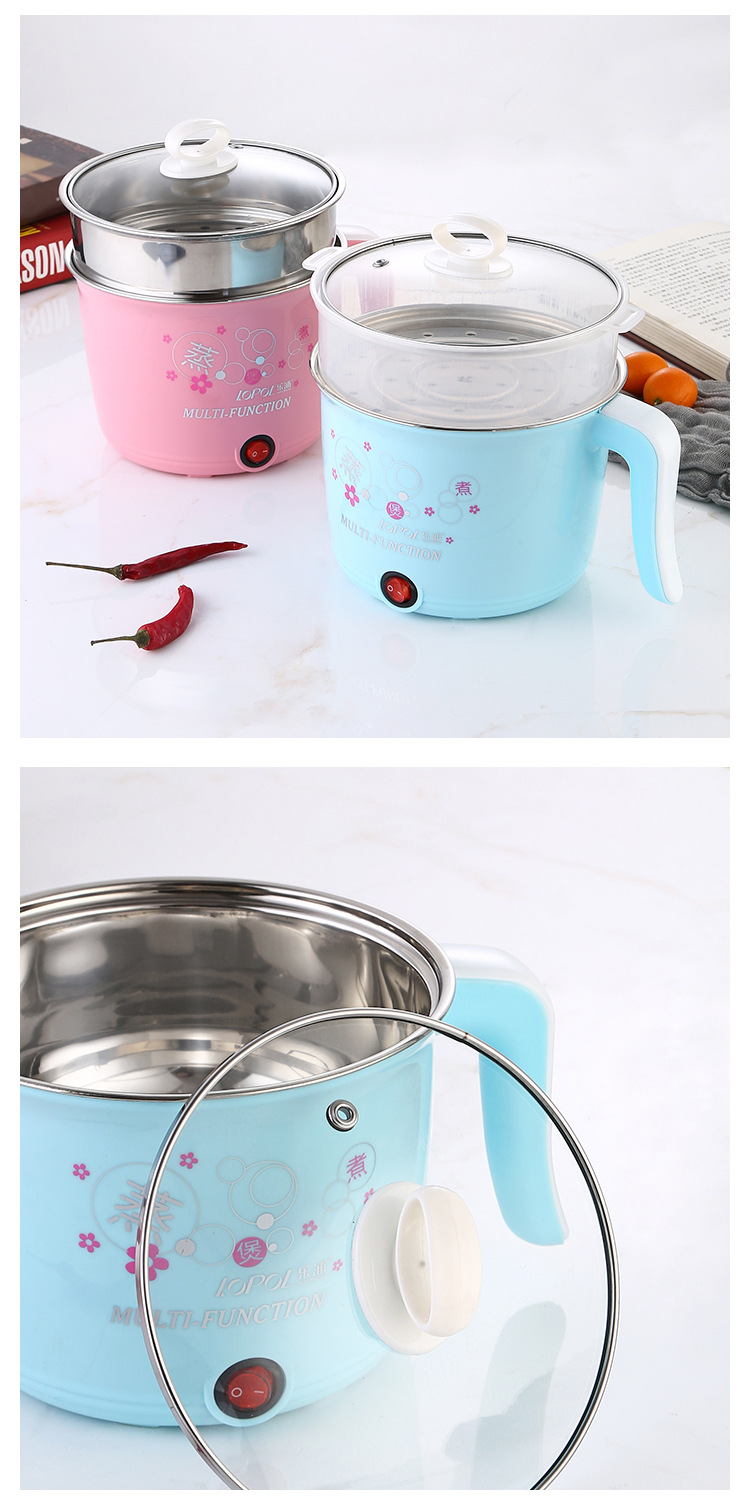 220V/450W Multifunction Electric Cooker Home Hot Pot The New Heating Pan Cooking Pot Machine Mini Rice Cooker Kitchen Appliances