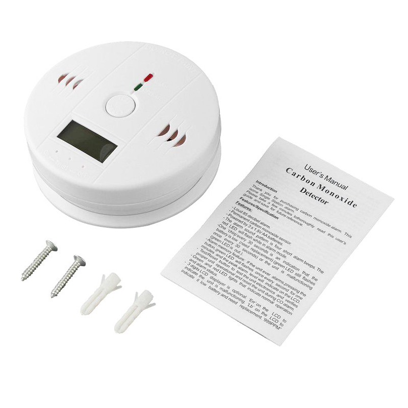 1Pc CO Sensor Carbon Monoxide Detector Alarm 85dB Siren Sound Independent CO Poisoning Warning Alarm Detector CO Meter