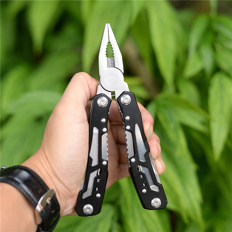 Multifunction Stainless Steel Multi-tool Pocket Knife Pliers Folding Pliers Mini Portable Folding Pliers Folding Blade Knife