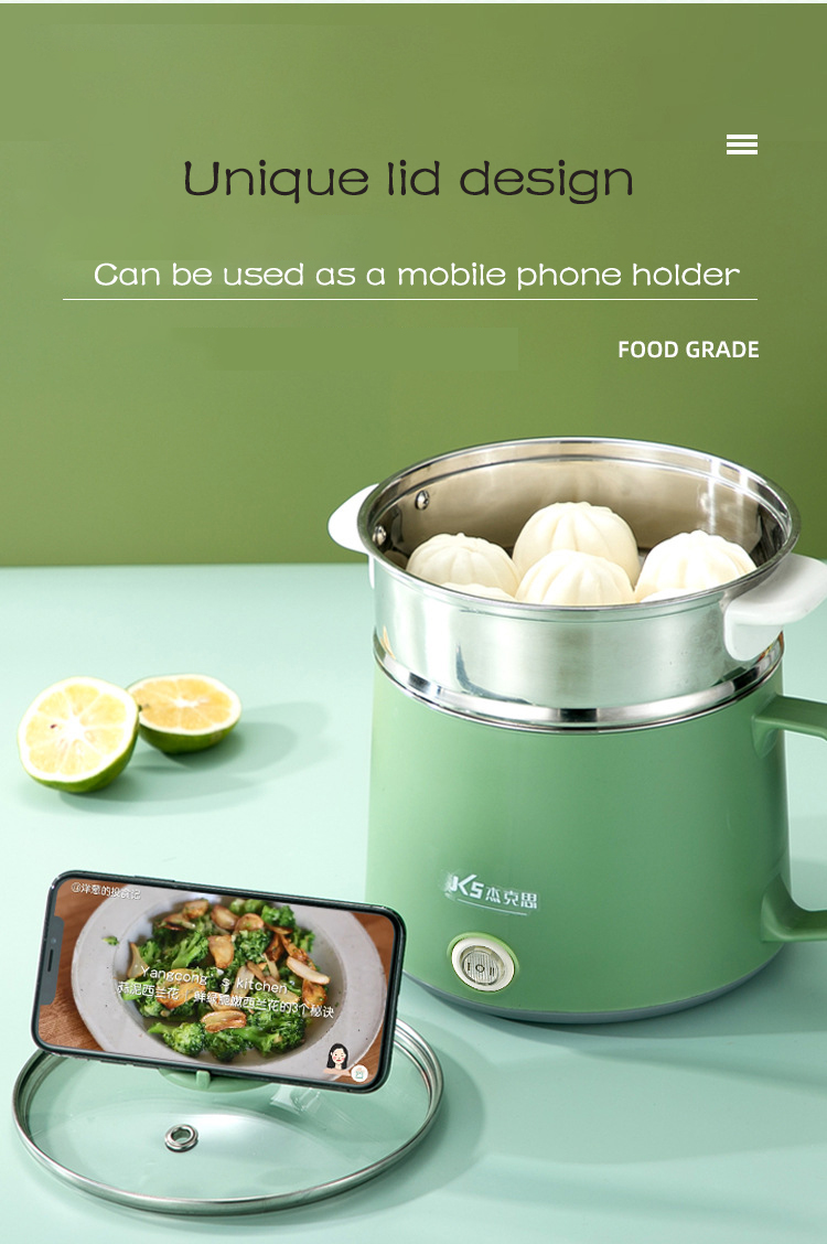 Mini Multifunction Cookers Non-stick Pan Electric Rice Cooker Cooking Machine Cook Pot Household Dormitory Hot Pot 1-2 People