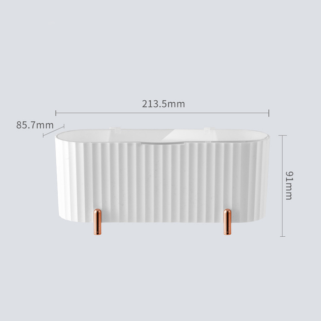 Desktop Cosmetics Storage Box Dust-proof Makeup Organizer For Cotton Pads Swabs Beauty Egg Holder Bathroom Jewelry Organizer Box